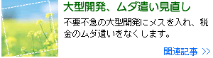 大型開発・ムダ遣い見直しの関連記事一覧へ