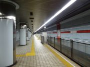 ８両分のホームに５両分の柵DSC00030